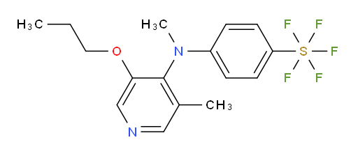 4-(methyl(3-methyl-5-propoxypyridin-4-yl)amino)(pentafluoromercapto)benzene