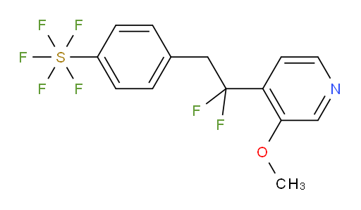 4-(2,2-difluoro-2-(3-methoxypyridin-4-yl)ethyl)(pentafluoromercapto)benzene