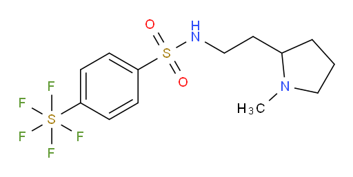 4-(pentafluoromercapto)-N-(2-(1-methylpyrrolidin-2-yl)ethyl)benzenesulfonamide