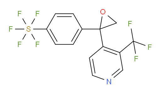 4-(2-(3-(trifluoromethyl)pyridin-4-yl)oxiran-2-yl)(pentafluoromercapto)benzene