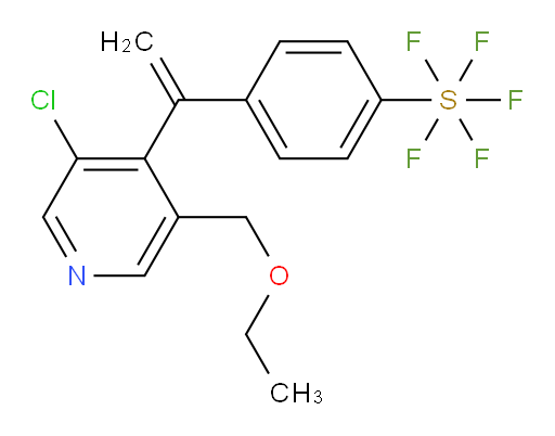 4-(1-(3-chloro-5-(ethoxymethyl)pyridin-4-yl)vinyl)(pentafluoromercapto)benzene