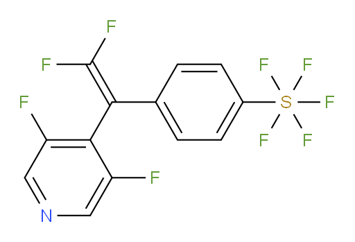 4-(1-(3,5-difluoropyridin-4-yl)-2,2-difluorovinyl)(pentafluoromercapto)benzene