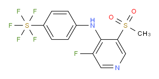 4-((3-fluoro-5-(methylsulfonyl)pyridin-4-yl)amino)(pentafluoromercapto)benzene