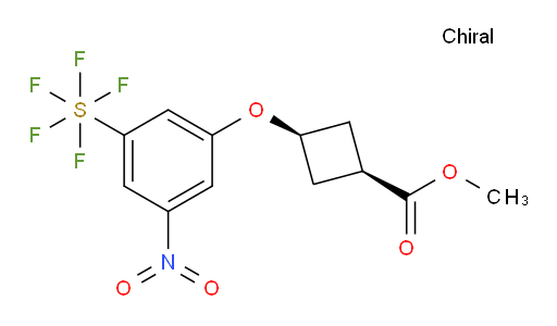 [3-[[cis-3-(methoxycarbonyl)cyclobutyl]oxy]-5-nitrophenyl]sulfur pentafluoride
