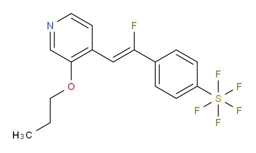 (Z)-4-(1-fluoro-2-(3-propoxypyridin-4-yl)vinyl)(pentafluoromercapto)benzene