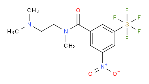 N-(2-(dimethylamino)ethyl)-3-(pentafluoromercapto)-N-methyl-5-nitrobenzamide