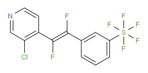 (E)-3-(2-(3-chloropyridin-4-yl)-1,2-difluorovinyl)(pentafluoromercapto)benzene