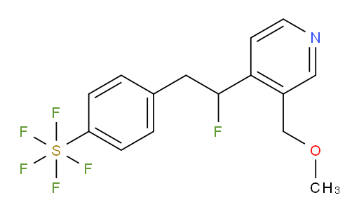 4-(2-fluoro-2-(3-(methoxymethyl)pyridin-4-yl)ethyl)(pentafluoromercapto)benzene