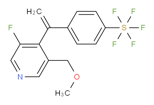 4-(1-(3-fluoro-5-(methoxymethyl)pyridin-4-yl)vinyl)(pentafluoromercapto)benzene