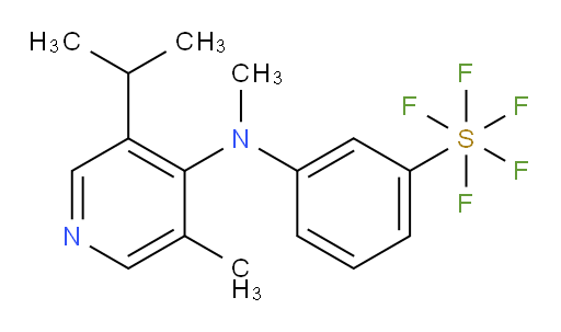 3-((3-isopropyl-5-methylpyridin-4-yl)(methyl)amino)(pentafluoromercapto)benzene