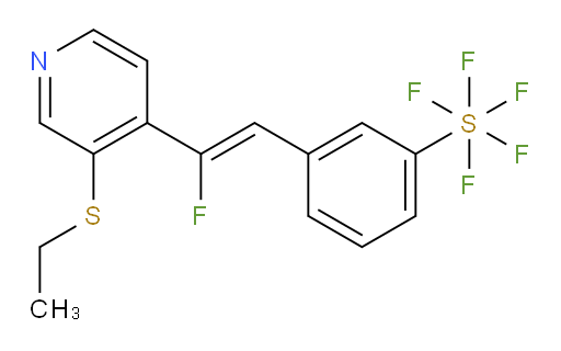 (Z)-3-(2-(3-(ethylthio)pyridin-4-yl)-2-fluorovinyl)(pentafluoromercapto)benzene