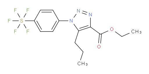 ethyl 1-(4-(pentafluoromercapto)phenyl)-5-propyl-1H-1,2,3-triazole-4-carboxylate