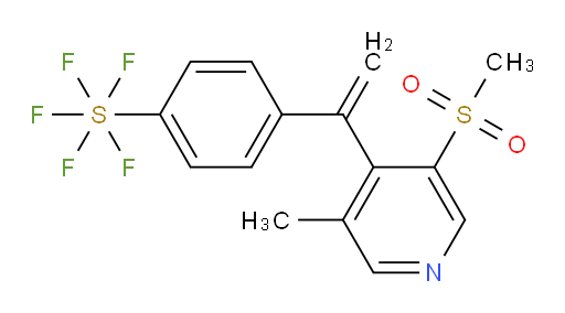 4-(1-(3-methyl-5-(methylsulfonyl)pyridin-4-yl)vinyl)(pentafluoromercapto)benzene