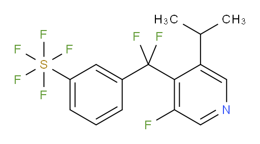 3-(difluoro(3-fluoro-5-isopropylpyridin-4-yl)methyl)(pentafluoromercapto)benzene