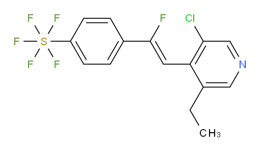 (Z)-4-(2-(3-chloro-5-ethylpyridin-4-yl)-1-fluorovinyl)(pentafluoromercapto)benzene