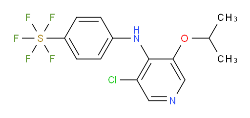 4-((3-chloro-5-isopropoxypyridin-4-yl)amino)(pentafluoromercapto)benzene