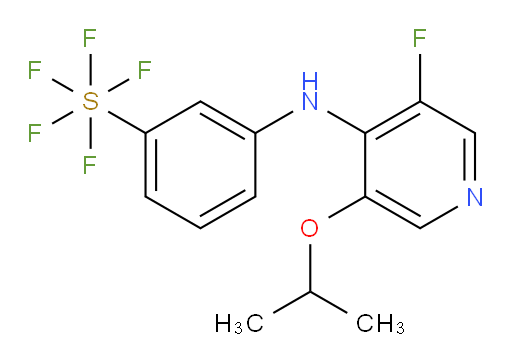 3-((3-fluoro-5-isopropoxypyridin-4-yl)amino)(pentafluoromercapto)benzene