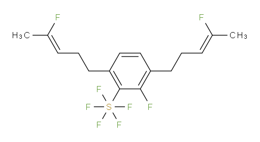 2-fluoro-3,6-bis((Z)-4-fluoropent-3-en-1-yl)(pentafluoromercapto)benzene