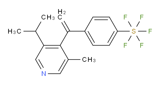 4-(1-(3-isopropyl-5-methylpyridin-4-yl)vinyl)(pentafluoromercapto)benzene