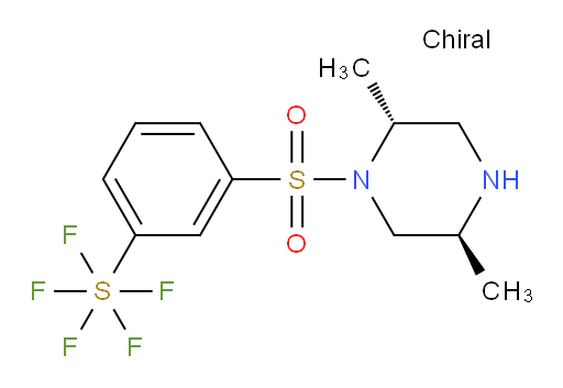 [3-[[(2R,5S)-2,5-Dimethyl-1-piperazinyl]sulfonyl]phenyl]sulfur pentafluoride
