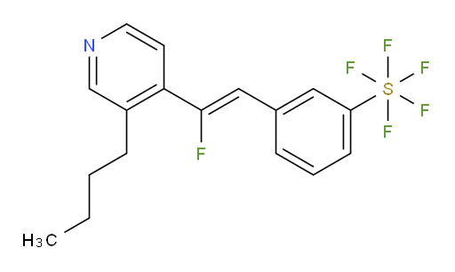 (Z)-3-(2-(3-butylpyridin-4-yl)-2-fluorovinyl)(pentafluoromercapto)benzene