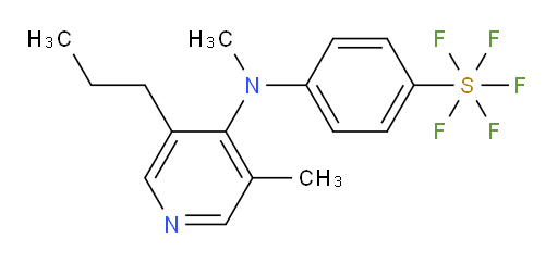 4-(methyl(3-methyl-5-propylpyridin-4-yl)amino)(pentafluoromercapto)benzene