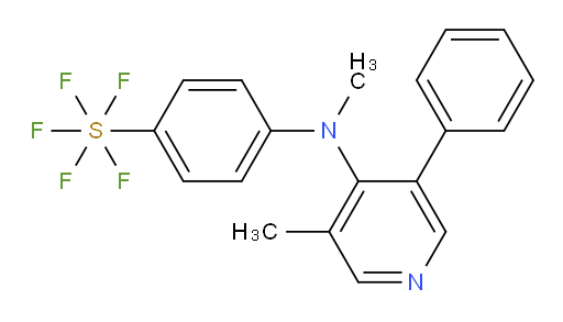 4-(methyl(3-methyl-5-phenylpyridin-4-yl)amino)(pentafluoromercapto)benzene