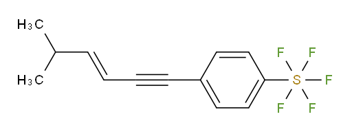 (E)-4-(5-methylhex-3-en-1-yn-1-yl)(pentafluoromercapto)benzene
