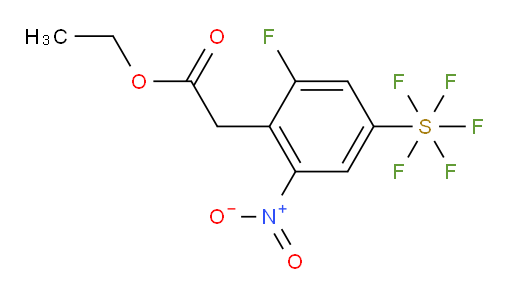 ethyl 2-(2-fluoro-4-(pentafluoromercapto)-6-nitrophenyl)acetate
