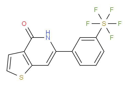 6-(3-(pentafluoromercapto)phenyl)thieno[3,2-c]pyridin-4(5H)-one