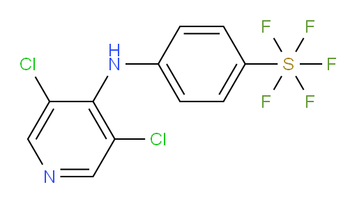 4-((3,5-dichloropyridin-4-yl)amino)(pentafluoromercapto)benzene