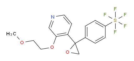 4-(2-(3-(2-methoxyethoxy)pyridin-4-yl)oxiran-2-yl)(pentafluoromercapto)benzene