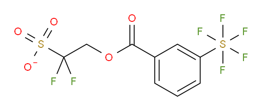 1,1-difluoro-2-((3-(pentafluoromercapto)benzoyl)oxy)ethanesulfonate