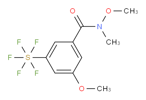[3-methoxy-5-[(methoxymethylamino)carbonyl]phenyl]sulfur pentafluoride
