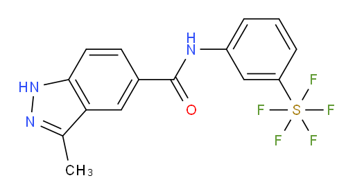 N-(3-(pentafluoromercapto)phenyl)-3-methyl-1H-indazole-5-carboxamide