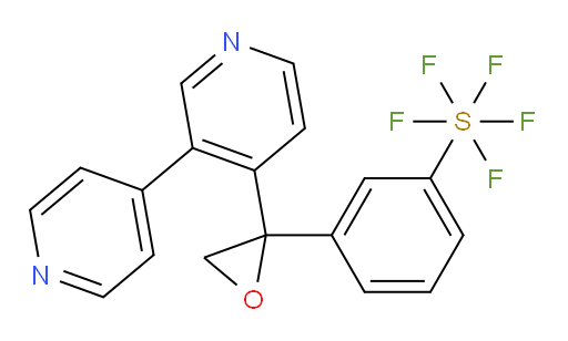 3-(2-([3,4'-bipyridin]-4-yl)oxiran-2-yl)(pentafluoromercapto)benzene