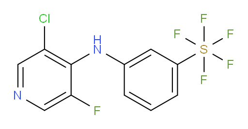 3-((3-chloro-5-fluoropyridin-4-yl)amino)(pentafluoromercapto)benzene