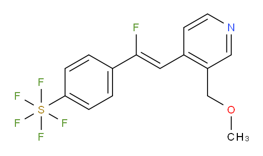 (Z)-4-(1-fluoro-2-(3-(methoxymethyl)pyridin-4-yl)vinyl)(pentafluoromercapto)benzene