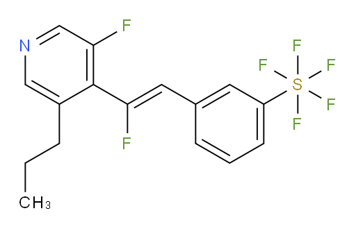 (Z)-3-(2-fluoro-2-(3-fluoro-5-propylpyridin-4-yl)vinyl)(pentafluoromercapto)benzene