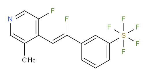 (Z)-3-(1-fluoro-2-(3-fluoro-5-methylpyridin-4-yl)vinyl)(pentafluoromercapto)benzene