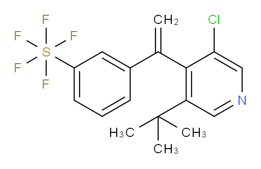 3-(1-(3-(tert-butyl)-5-chloropyridin-4-yl)vinyl)(pentafluoromercapto)benzene