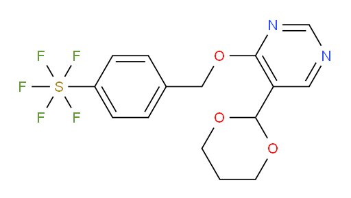 [4-[[[5-(1,3-dioxan-2-yl)-4-pyrimidinyl]oxy]methyl]phenyl]sulfur pentafluoride