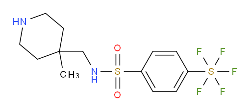 [4-[[[(4-methyl-4-piperidinyl)methyl]amino]sulfonyl]phenyl]sulfur pentafluoride