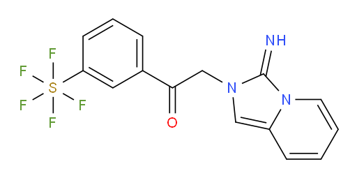 [3-[2-(3-iminoimidazo[1,5-a]pyridin-2(3H)-yl)acetyl]phenyl]sulfur pentafluoride
