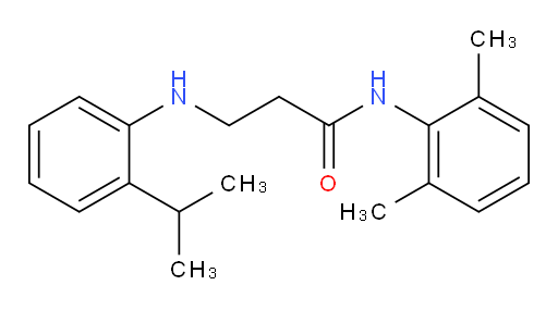 N-(2,6-dimethylphenyl)-3-((2-isopropylphenyl)amino)propanamide