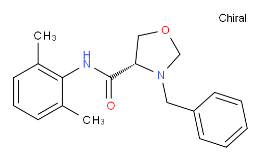 (S)-3-benzyl-N-(2,6-dimethylphenyl)oxazolidine-4-carboxamide