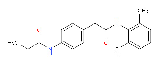 N-(4-(2-((2,6-dimethylphenyl)amino)-2-oxoethyl)phenyl)propionamide