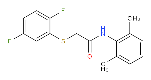 2-((2,5-difluorophenyl)thio)-N-(2,6-dimethylphenyl)acetamide