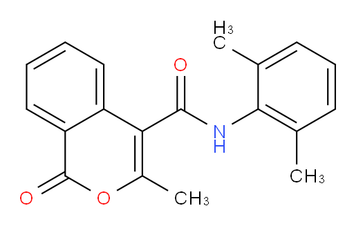 N-(2,6-dimethylphenyl)-3-methyl-1-oxo-1H-isochromene-4-carboxamide
