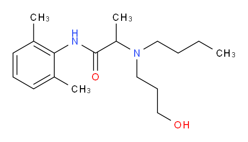 2-(butyl(3-hydroxypropyl)amino)-N-(2,6-dimethylphenyl)propanamide
